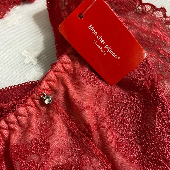 3pcs Set Shirohato embroidered push-up bra & thong & panties Japanese Brand - Picture 13 of 16